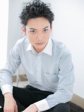 アートサロン センター北(art salon) センター北/髪質改善/アッシュブラック×ツーブロックマッシュh