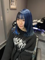 ヴィアンジュ(viange)&nbsp;#ツートンカラー#ハーフカラー#ブルー#ブラック