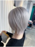 ホワイトシルバー☆ショートスタイルでかっこいい大人女子に！