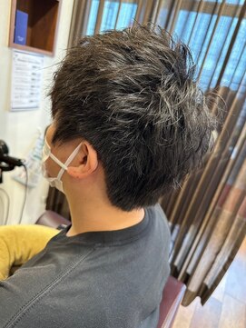 美容室ヒラトヤ 仙北店 20代30代40代ナチュラル束感ショート爽やかツーブロックマッシュ