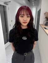 ペレ 渋谷(PELE)&nbsp;デザインカラー/レイヤーカット/ウェットヘア/オリーブベージュ