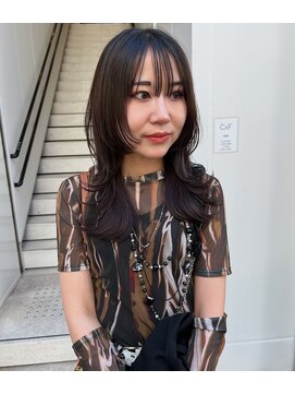 カフ(CAF) CAF松本/ロングウルフレイヤー/ダークトーンカラー/心斎橋