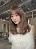 シークレットハイライトで作る透けまろベージュ×nuanceレイヤー