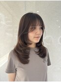ハイライトショートヘアダブルカラーレイヤーカットオージュア