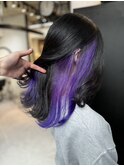 《ロングヘア×インナーグラデーション》