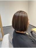 白髪ぼかし×上品ボブ