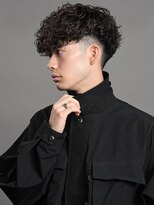 リップスヘアー 千葉(LIPPS hair)&nbsp;ツーブロ刈り上げ 波巻き スパイラル スペインカール