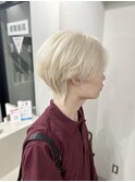 メンズブリーチ抜きっぱなし韓国ブロンドヘアハイトーンカラー