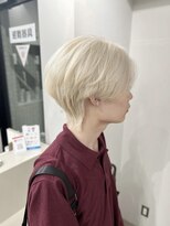 ユウル 横浜(juhl.)&nbsp;メンズブリーチ抜きっぱなし韓国ブロンドヘアハイトーンカラー