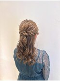ヘアセット<ハーフアップ>