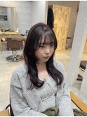 ハッシュカット/カシスレッド/レイヤースタイル