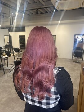 ナンバー(number+) ブリーチカラーチェリーピンクベージュ