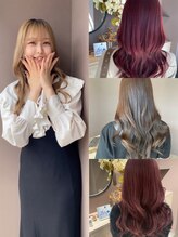 【stylist   megu】　20代の女性からの支持率◎ブリーチなしダブルカラーが得意◎