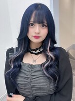 リルミー(Lilme) ネイビーロングヘア シールエクステ