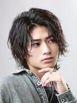 アイトーキョーリタ 渋谷(AI TOKYO Rita)&nbsp;ルーズパーマサーフカールシャギーマレットヘアバズカット眉毛