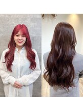 【前田みなみ】/髪に負担の少ない暖色カラーお任せください！