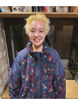 ザレミー(THE REMMY)&nbsp;ハイトーンショート/ブリーチ抜きっぱなし/ブロンドヘア