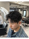 【アップバングショートパーマ】