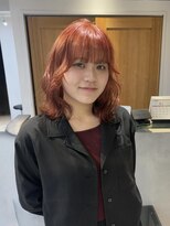 テトラ バイ ネオリーブ 横浜西口店(tetra by neolive)&nbsp;レッドオレンジ　ハイトーン　ケアブリーチ　ボブ　横浜★