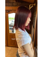 ハロ(HALO)&nbsp;ブリーチなしで叶える艶ワインレッド