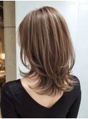 白髪ぼかし脱白髪染め似合わせレイヤーカット40代50代60代