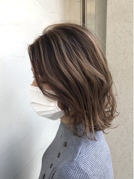 ロダット 横浜(LODAT by little) バレイヤージュ×べージュ【LODAT横浜】