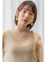 ハバナ 天神(HAVANA)&nbsp;大人可愛い☆耳かけショートボブ×グレージュ