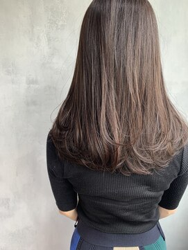 キチ(kichi.) [kichi.] セミロング×ラベンダーブラウン