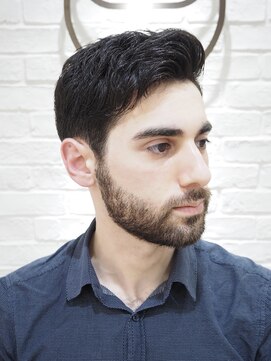 ヨシザワインク プレミアム 横浜 桜木町店(YOSHIZAWA Inc. PREMIUM) バーバー30代40代ワイルドアップバングリバースショート