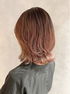 アイディール(:ideal) 20代30代40代☆ピンクベージュ×外ハネスタイル