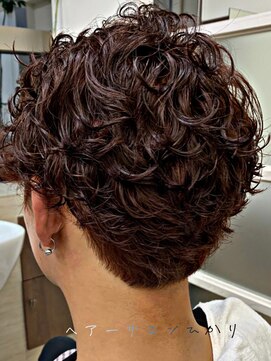 ヘアーサロンひかり オレンジブラウンショート