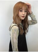 #ケアカラー#エクステ#ブラウンベージュ