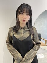 ラミエバイメルト 下北沢(lamie by melt)&nbsp;【村上慶登】インナーカラー ラベンダーベージュ 切りっぱなし