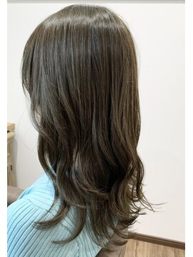 ムニ(MUNI) *セミロング×オリーブアッシュ*