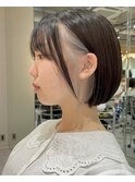 インナーカラーが可愛い、ミニボブ♪