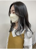 『デザインカラー』シルバーグレーインナーカラー