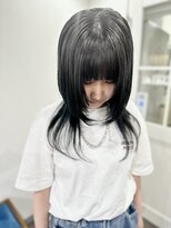 マリン(Marine)&nbsp;20代30代40代ブルーブラックロングウルフカット