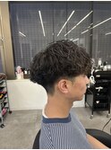 【川崎】メンズ波巻きツイストスパイラルパーマツーブロック