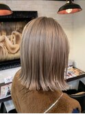 #ダブルカラー#ミルクティカラー#ブリーチカラー