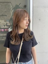 アチーブ ヘア デザイン(achieve hair design) オン眉×アッシュカラー透明感アッシュベージュくびれウェーブ