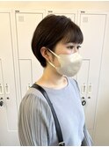 ショートボブ/オリーブブラウン