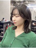 ミディアムレイヤー似合わせカット黒髪レイヤーカット