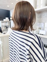 キャアリー(Caary) 福山市美容室Caaryミディアムナチュラルヘア切りっぱなしボブ