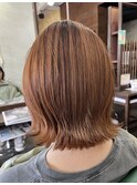 解放的な明るさのハイトーンカラースタイル 藤枝美容室
