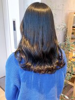 セイドット リー(Say. Ree)&nbsp;Say.縮毛矯正パープルブラックフェミニンロング韓国風巻き表参道