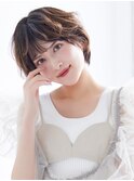 【over hair】マッシュショート×グレージュカラー