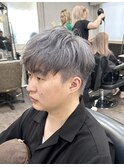 luxo by afinar シルバーカラー×刈り上げショート