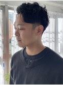 癖毛刈り上げヘア○