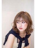 ナチュラルゆるふわボブ