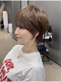 30代40代50代小顔似合わせカットくびレイヤーエモージュ大人可愛